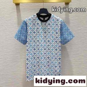 定番 モノグラムフラワータイルTシャツ ルイ・ヴィトン Tシャツ コピー 半袖kid26vKT5ru