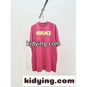 ディストレスト ロゴ Tシャツ ヴェルサーチ コピーェ Tシャツ コピー カジュアル レディースkid26XreSDq