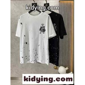 カジュアル ゆったり 快適 クロムハーツ ブランド コピー Tシャツ コピー コットン クルーネック 半袖Tシャツkid26rKraam