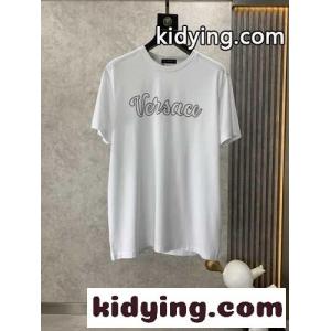 バーシティー ロゴ Tシャツ 半袖 トップス ヴェルサーチ スーパーコピーェ Tシャツ コピーkid26OHP1DC