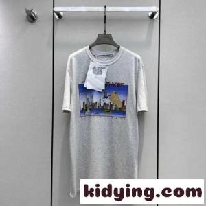 オーバーサイズ プリント コットン 半袖Tシャツ アレキサンダーワング Tシャツ コピーkid2601LHny