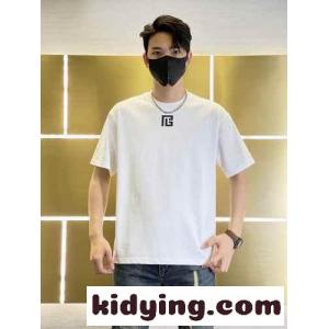 カジュアル おしゃれ バルマン ブランド コピー Tシャツ コピー 半袖 クルーネック コットン トップスkid26H1XDaC