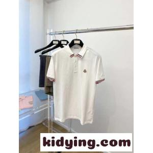 モンクレール コピー Tシャツ コピー おしゃれ ロゴ入り 半袖 メンズ ポロシャツ ホワイトkid26eOzWjy