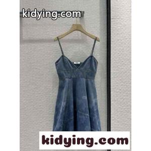 フィッシュ ストラッピードレス デニム ロエベ ブランド コピー ワンピース コピー レディースkid26KrimCu