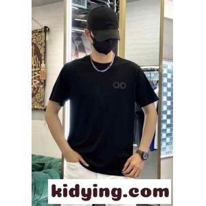 サルヴァトーレ・フェラガモ Tシャツ コピー シンプル ロゴ 合わせやすい クルーネック 半袖Tシャツkid26zO1PTf