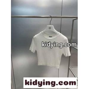 アナグラム トップス リブコットンジャージー ロエベ コピー Tシャツ コピー ホワイトkid26WjyGXz