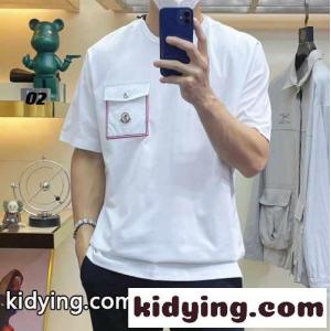カジュアル おしゃれ クルーネック モンクレール コピー Tシャツ コピー 半袖 トップスkid26P9DaWn