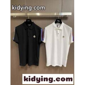 袖ロゴ入り  コットンピケ ポロシャツ モンクレール スーパーコピー Tシャツ コピー 半袖 トップスkid268vW5zq