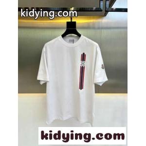 人気 カジュアル プリント コットン 半袖 モンクレール コピー Tシャツ コピー ホワイトkid264z0HbC