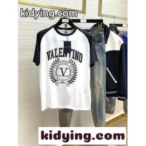 メゾン プリント クルーネック コットン 半袖Tシャツ ヴァレンティノ コピー Tシャツ コピー ユニセックスkid261PT5Lv