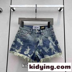 おしゃれ 合わせやすい フィッシュ デニム ショーツ ロエベ ブランド コピー パンツ コピー レディースkid26Hj0Dea