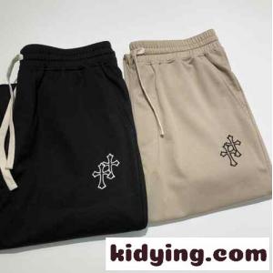 メンズ 軽量 春夏 スウェットパンツ クロムハーツ コピー パンツ コピー イージーパンツkid26CiyCae