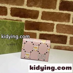 可愛い GG アニマル プリント カードケース ウォレット グッチ コピーブランド 財布 コピー レディースkid264HXHzq
