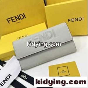 fendi コピー ROMA コンチネンタル財布 フェンディ コピー 財布 人気 コピー ウォレット グレーkid26zu85Dq