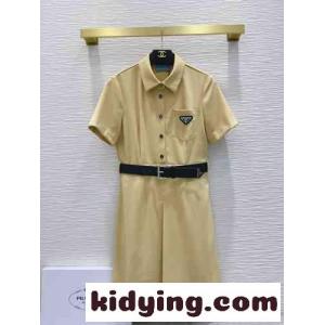 定番 おしゃれ 半袖 シャツドレス プラダ コピー ワンピース コピー レディースkid26Oz45LD