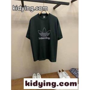 大人気 balenciaga ブランド コピー×ブランド コピー adidas オーバーサイズ バレンシアガ ブランド コピー Tシャツ コピー 半袖 トップスkid26v8TXze