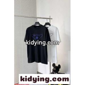 シンプル 着回し クルーネック ロゴ プラダ ブランド コピー Tシャツ コピー 半袖 トップスkid26jiObeu