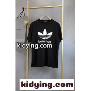 バレンシアガ コピーブランド Tシャツ コピー 半袖 人気 balenciaga コピーブランド×コピーブランド adidas ロゴプリント トップスkid26jOTvSD