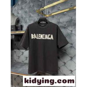 人気 カジュアル Tape Type プリント バレンシアガ コピーブランド Tシャツ コピー 半袖 トップスkid26rOz8fa