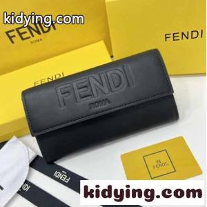 fendi ブランド コピー ROMA コンチネンタル財布 フェンディ ブランド コピー 財布 人気 コピー ウォレット ブラックkid26nO1jyu