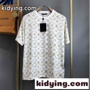 人気 快適 モノグラム コットン 半袖Tシャツ ルイ・ヴィトン Tシャツ コピー ユニセックスkid26WfKXDm