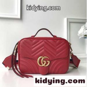 GGマーモント トップハンドルバッグ グッチ コピー バッグ コピー レディース ハンドバッグ レッドkid26Lf0XfC