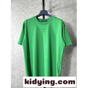 ルイ・ヴィトン Tシャツ コピー シンプル クルーネック コットン 半袖Tシャツ ユニセックスkid26PbKPHD