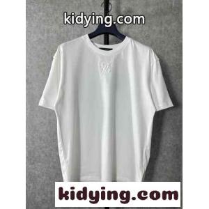 シンプル ルイ・ヴィトン Tシャツ コピー ユニセックス クルーネック コットン 半袖Tシャツkid26aCaKHv