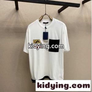 おしゃれ カジュアル クルーネック コットン 半袖Tシャツ ルイ・ヴィトン Tシャツ コピー メンズkid26XP1v0j