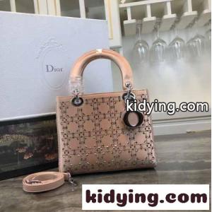 大人気 LADY dior スーパーコピー カナージュ サテン ハンドバッグ クリスチャン・ディオール スーパーコピー バッグ コピー ピンクkid26ueSbym