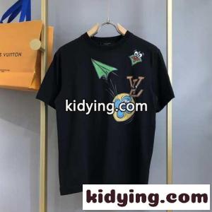 モノグラムコミックスインターシャショートスリーブクルーネック ルイ・ヴィトン Tシャツ コピー メンズkid26uWvqWD