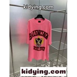 カジュアル DIY COLLEGE オーバーサイズ バレンシアガ ブランド コピー Tシャツ コピー 半袖 トップスkid26Gfqe0r