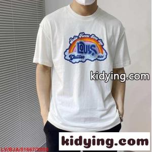 大人気 レインボープリンテッドTシャツ ルイ・ヴィトン Tシャツ コピー 半袖 トップスkid2605Xz8b