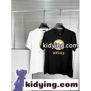 メドゥーサ ロゴ プリント 半袖Tシャツ ヴェルサーチ コピーェ Tシャツ コピー メンズ トップスkid26HDmCGD