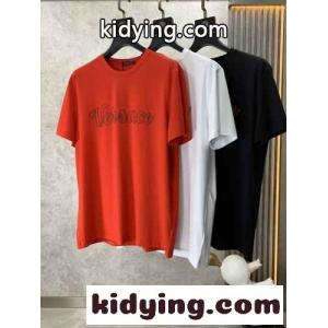 ベーシック おしゃれ ロゴ クルーネック ヴェルサーチ コピーブランドェ Tシャツ コピー メンズ 半袖 トップスkid26HnWXni