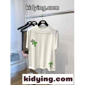 シンプル 着回し 着心地いい コットン 半袖Tシャツ クロムハーツ ブランド コピー Tシャツ コピー メンズkid26z019Lj