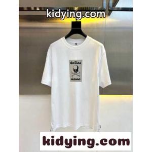 ユニセックス ベーシック コットン 半袖Tシャツ マスターマインド・ジャパン Tシャツ コピーkid268zCeSj