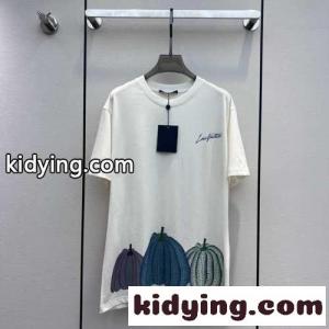 ルイ・ヴィトン Tシャツ コピー ユニセックス LV × YK パンプキンプリンテッドTシャツkid26Hf4PvC