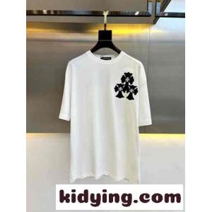 クロムハーツ コピー Tシャツ コピー メンズ ファッション クルーネック 半袖Tシャツkid268X5TDa