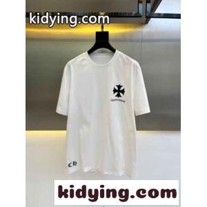 クロムハーツ ブランド コピー Tシャツ コピー メンズシンプル 着回し 着心地いい コットン 半袖Tシャツkid26amGnOn