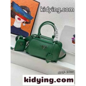 ナッパアンティーク ミニポケット トップハンドルバッグ プラダ ブランド コピー バッグ コピー グリーンkid26OreKvy