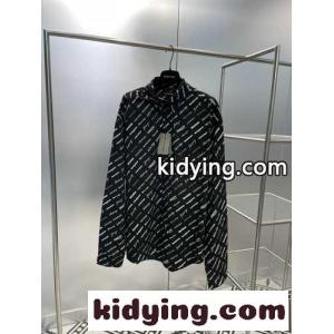 オールオーバーロゴ ラージフィット メンズ 長袖シャツ バレンシアガ ブランド コピー シャツ コピーkid269fG9Lf