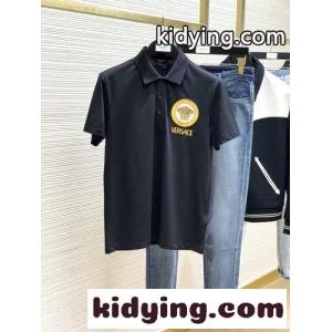 メドゥーサ 刺繍 半袖ポロ シャツ ヴェルサーチ ブランド コピーェ Tシャツ コピー メンズ トップスkid26fSj0ze