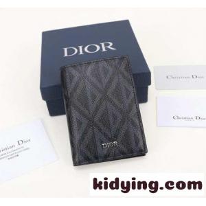 CD Diamond キャンバス 2つ折りカードホルダー クリスチャン・ディオール コピーブランド 財布 コピーkid26jKniqa
