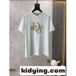 シンプル クルーネック クリスチャン・ディオール コピー Tシャツ コピー おしゃれ 半袖 トップスkid26PHXjae