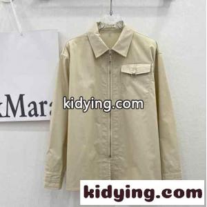 シンプル おしゃれ 無地 ジップ付き エルメス ブランド コピー シャツ コピー レディース トップス ベージュkid26TnCOje