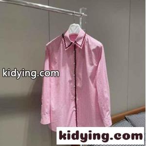 可愛い スウィート ヴィシーチェック シャツ プラダ スーパーコピー シャツ コピー レディース トップスkid26OX95De