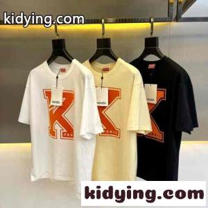 シンプル ロゴ クルーネック VARSITY 半袖Tシャツ ケンゾー Tシャツ コピー ユニセックスkid265DCqWv