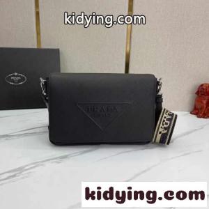 上品 ファッション プラダ スーパーコピー バッグ コピー メンズ ショルダーバッグ ブラックkid26CGnaea