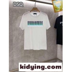 ベーシック 着回し ロゴ 半袖Tシャツ ディースクエアード コピーブランド Tシャツ コピー トップスkid26yGTbqy